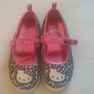 Size 1 girls glitter , hello kitty shoes